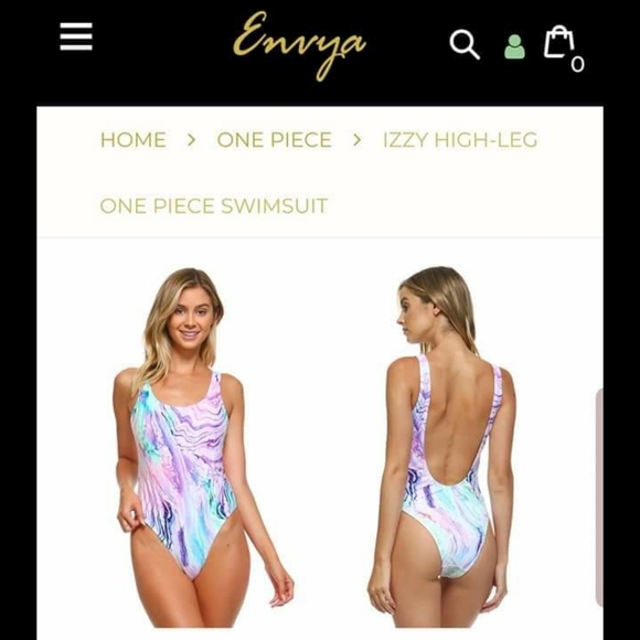 Envya Izzy Watercolor Swimsuit Bathing Suit - Picture 6 of 8